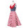50s Women Vintage Evening Party Sleeveless Dress